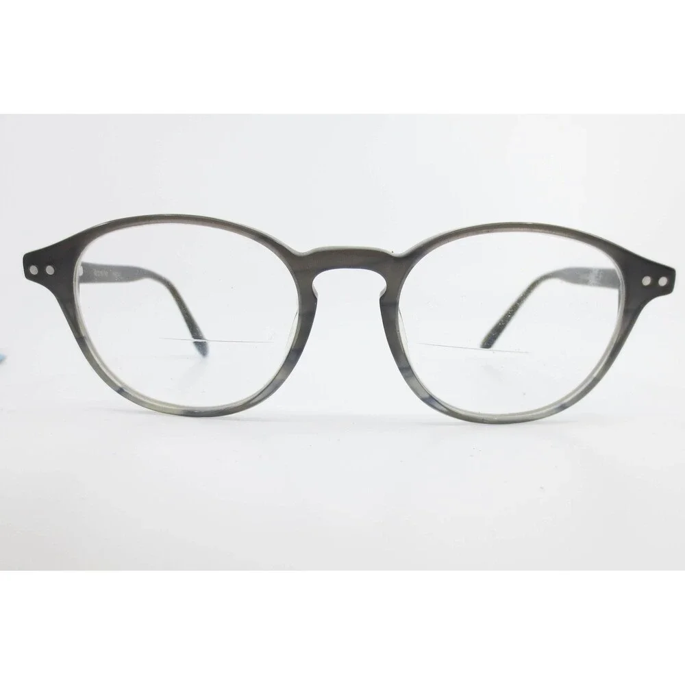 Perry Ellis PE 308-2 Grey Horn Round Eyeglass Frames 48-19-145 Mens Womens